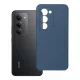 Xiaomi Redmi 15 4G / Redmi 15 5G szilikon tok, hátlaptok, telefon tok, velúr belsővel, matt, kék, Silicone