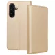 Samsung Galaxy A18 (4G/5G) / A17 (4G/5G) könyvtok, fliptok, telefon tok, bankkártyatartós, mágneszáras, arany, Smart Case book