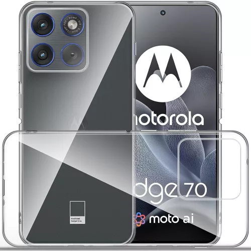 Motorola Edge 70 5G szilikon tok, hátlaptok, telefon tok, vékony, átlátszó, 0.5mm