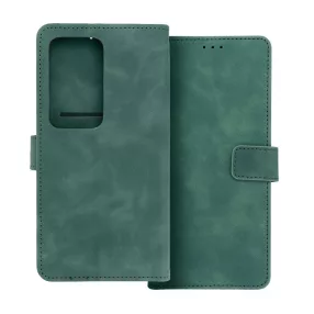   Xiaomi Redmi 15 4G / Redmi 15 5G könyvtok, fliptok, telefon tok, bankkártyatartós, mágneszáras, zöld, Tender Book