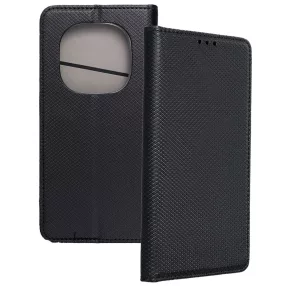   Xiaomi Redmi Note 15 Pro Plus 5G könyvtok, fliptok, telefon tok, bankkártyatartós, mágneszáras, fekete, Smart Case book