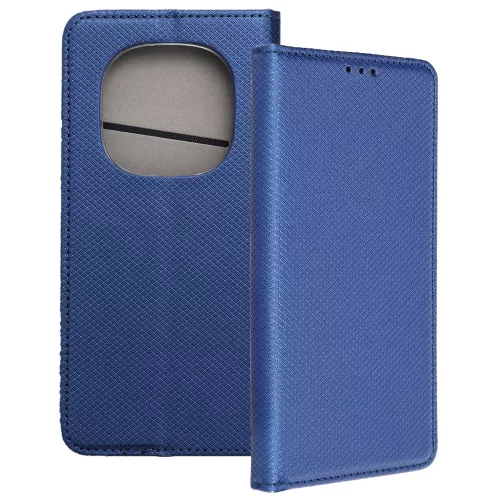 Xiaomi Redmi Note 15 Pro Plus 5G könyvtok, fliptok, telefon tok, bankkártyatartós, mágneszáras, sötétkék, Smart Case book
