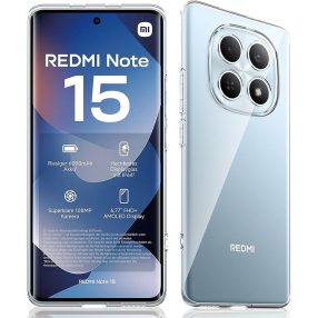   Xiaomi Redmi Note 15 4G szilikon tok, hátlaptok, telefon tok, kamera védelemmel, átlátszó, 2mm, Clear Case
