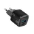 25W PD gyorstöltő hálózati adapter USB-C + USB-A portos GaN telefon töltő, fekete – Bluestar VT-331
