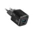 33W PD gyorstöltő hálózati adapter USB-C + USB-A portos GaN telefon töltő, fekete – Bluestar VT-332