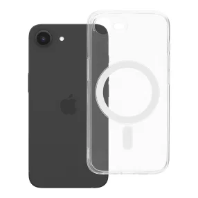   iPhone 17e / 16e MagSafe szilikon tok – kameravédős, 2 mm-es átlátszó hátlaptok, Clear Case