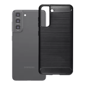   Samsung Galaxy S21 FE 5G szilikon tok, hátlaptok, telefon tok, karbon mintás, fekete, Carbon case