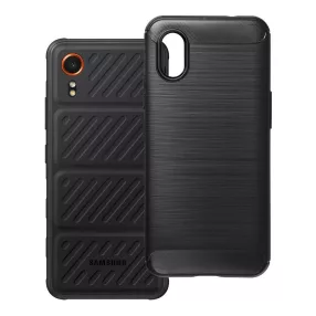   Samsung Galaxy Xcover7 5G szilikon tok, hátlaptok, telefon tok, karbon mintás, fekete, Carbon case