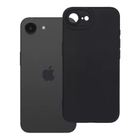   iPhone 16e / 17e szilikon tok, telefon tok, hátlaptok, matt, fekete, Matt case