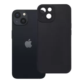   iPhone 13 szilikon tok, telefon tok, hátlaptok, matt, fekete, Matt case