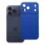 iPhone 18 Pro Max / 17 Pro Max szilikon tok – kameravédős, matt kék hátlaptok, Matt Case
