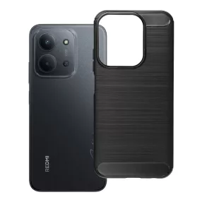   Xiaomi Redmi 15C 4G / Redmi 15C 5G / Poco C85 4G szilikon tok, hátlaptok, telefon tok, karbon mintás, fekete, Carbon case