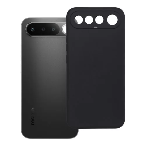 Realme 16 5G szilikon tok – kameravédős, matt fekete hátlaptok, Matt Case