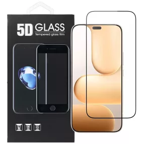   Honor 600 Lite 5G üvegfólia – teljes kijelzős, 9H edzett, fekete keretes, 5D