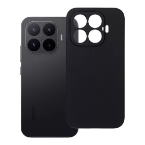   Xiaomi 17T 5G szilikon tok – kameravédős, matt fekete hátlaptok velúr belsővel, Silicone