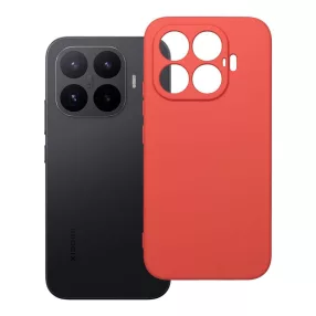   Xiaomi 17T 5G szilikon tok – kameravédős, matt barackszínű hátlaptok velúr belsővel, Silicone