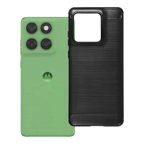   Motorola Edge 60 Fusion 5G / Edge 60 5G szilikon tok, hátlaptok, telefon tok, karbon mintás, fekete, Carbon case
