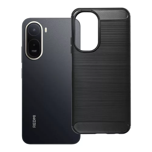 Xiaomi Redmi A7 Pro szilikon tok – karbon mintás fekete hátlaptok, Carbon Case