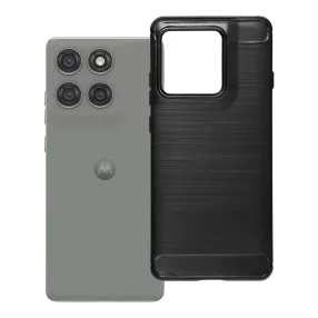   Motorola Edge 60 Pro 5G szilikon tok, hátlaptok, telefon tok, karbon mintás, fekete, Carbon case