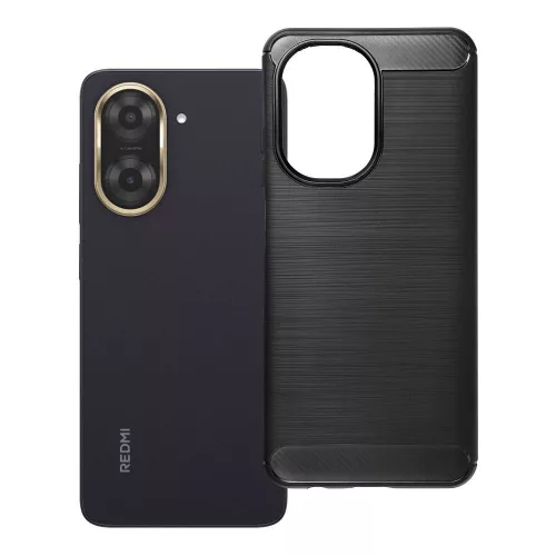 Xiaomi Redmi A5 4G szilikon tok, hátlaptok, telefon tok, karbon mintás, fekete, Carbon case