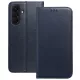 Samsung Galaxy A27 5G könyvtok, fliptok, telefon tok, bankkártyatartós, mágneszáras, sötétkék, Smart Magneto