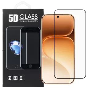   Honor 600 5G / 600 Pro 5G üvegfólia – teljes kijelzős, 9H edzett, fekete keretes, 5D