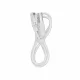 Hoco Y104 / Y107 okosóra töltőkábel USB-A mágneses töltő, fehér