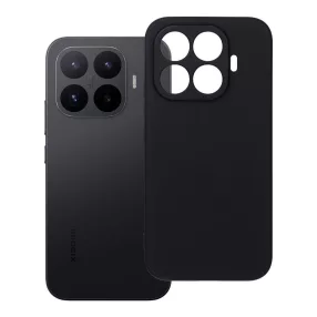   Xiaomi 17T Pro 5G szilikon tok – kameravédős, matt fekete hátlaptok velúr belsővel, Silicone