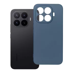   Xiaomi 17T Pro 5G szilikon tok – kameravédős, matt kék hátlaptok velúr belsővel, Silicone