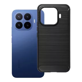   Xiaomi 17T Pro 5G szilikon tok – karbon mintás fekete hátlaptok, Carbon Case