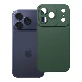   iPhone 18 Pro / 17 Pro szilikon tok – kameravédős, matt zöld hátlaptok, Matt Case