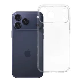   iPhone 18 Pro Max / 17 Pro Max szilikon tok – kameravédős, 2mm-es átlátszó hátlaptok, Clear Case