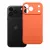 iPhone 18 Pro / 17 Pro MagSafe szilikon tok – kameravédős, matt narancssárga hátlaptok velúr belsővel, Silicone Mag Cover