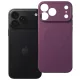 iPhone 18 Pro Max / 17 Pro Max MagSafe szilikon tok – kameravédős, matt sötét cseresznyeszínű hátlaptok velúr belsővel, Silicone Mag Cover