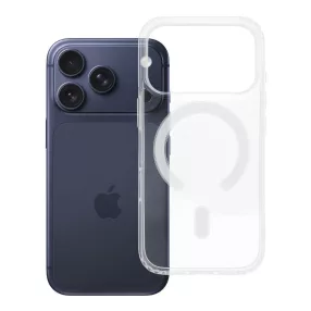   iPhone 18 Pro / 17 Pro MagSafe tok – erősített sarkú átlátszó hibrid hátlaptok, Clear Mag Cover Case (nagy kamera kivágás)