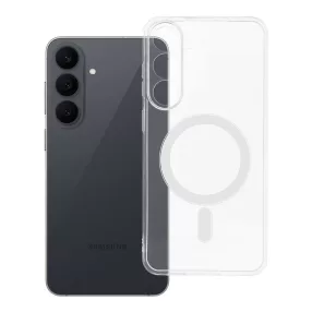   Samsung Galaxy S26 FE 5G / S25 FE 5G MagSafe szilikon tok – kameravédős, 2 mm-es átlátszó hátlaptok, Clear Case