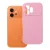 Honor 600 5G szilikon tok – kameravédős, matt púderrózsaszín hátlaptok velúr belsővel, Silicone