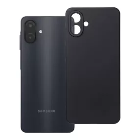   Samsung Galaxy A08 / A07 szilikon tok – matt fekete hátlaptok velúr belsővel, Silicon