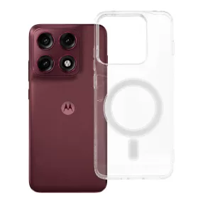   Motorola Edge 70 Pro 5G MagSafe tok – átlátszó hibrid hátlaptok megerősített sarkokkal, Clear Mag Cover (MID)