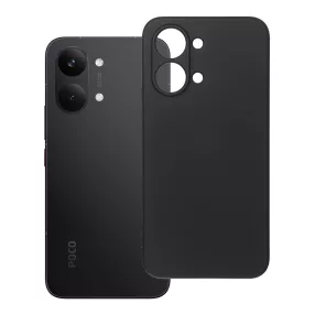   Xiaomi Poco X8 Pro Max 5G szilikon tok – kameravédős, matt fekete hátlaptok velúr belsővel, Silicone
