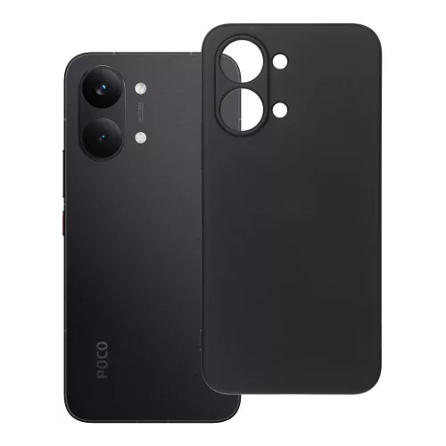 Xiaomi Poco X8 Pro Max 5G szilikon tok – kameravédős, matt fekete hátlaptok velúr belsővel, Silicone