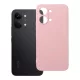 Xiaomi Poco X8 Pro Max 5G szilikon tok – kameravédős, matt púderrózsaszín hátlaptok velúr belsővel, Silicone