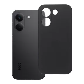   Xiaomi Poco X8 Pro 5G szilikon tok – kameravédős, matt fekete hátlaptok velúr belsővel, Silicone