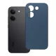 Xiaomi Poco X8 Pro 5G szilikon tok – kameravédős, matt kék hátlaptok velúr belsővel, Silicone