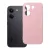 Xiaomi Poco X8 Pro 5G szilikon tok – kameravédős, matt púderrózsaszín hátlaptok velúr belsővel, Silicone