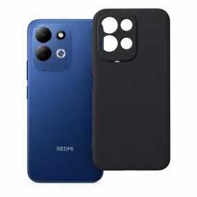   Xiaomi Redmi 17 4G / Redmi 17 5G szilikon tok – kameravédős, matt fekete hátlaptok, Matt Case