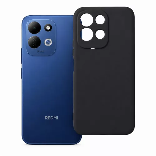Xiaomi Redmi 17 4G / Redmi 17 5G szilikon tok – kameravédős, matt fekete hátlaptok, Matt Case