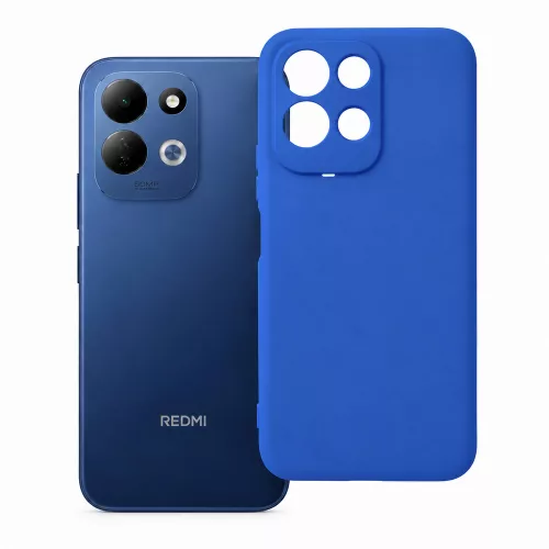 Xiaomi Redmi 17 4G / Redmi 17 5G szilikon tok – kameravédős, matt kék hátlaptok, Matt Case