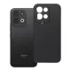 Xiaomi Redmi 17 4G / Redmi 17 5G szilikon tok – kameravédős, matt fekete hátlaptok velúr belsővel, Silicone
