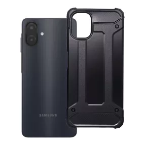   Samsung Galaxy A08 / A07 Armor tok – ütésálló fekete hibrid hátlaptok, Air Cushion védelemmel